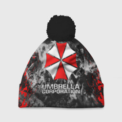 Шапка 3D c помпоном Umbrella Corp Амбрелла Корп