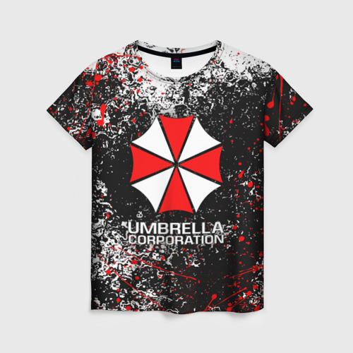 Женская футболка 3D с принтом UMBRELLA CORP | АМБРЕЛЛА КОРП (Z), вид спереди #2