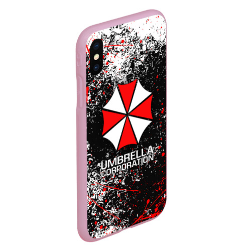 Чехол для iPhone XS Max матовый Umbrella Corp Амбрелла Корп, цвет розовый - фото 3