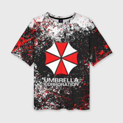 Женская футболка oversize 3D Umbrella Corp Амбрелла Корп