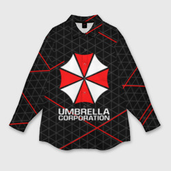 Женская рубашка oversize 3D Umbrella Corp Амбрелла Корп