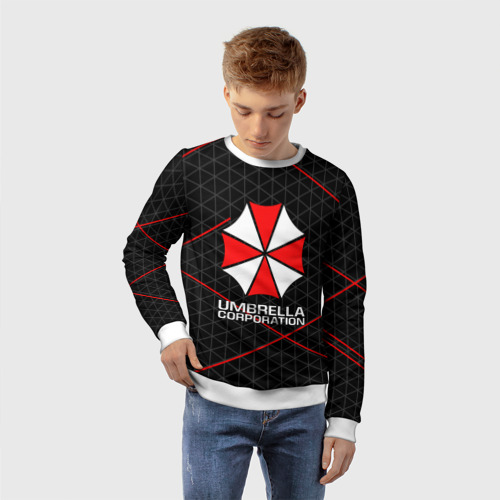 Детский свитшот 3D Umbrella Corp Амбрелла Корп, цвет 3D печать - фото 3