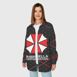 Женская рубашка oversize 3D Umbrella Corp Амбрелла Корп - фото 2