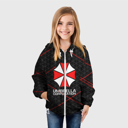 Детская ветровка 3D Umbrella Corp Амбрелла Корп, цвет белый - фото 4