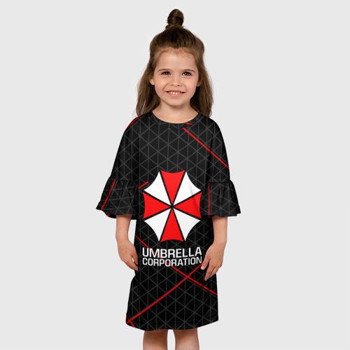 Детское платье 3D Umbrella Corp Амбрелла Корп, цвет 3D печать - фото 4