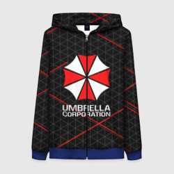 Женская толстовка 3D на молнии Umbrella Corp Амбрелла Корп