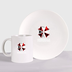Набор: тарелка + кружка Umbrella Corp