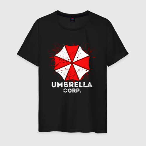 Мужская футболка хлопок Umbrella Corp, цвет черный