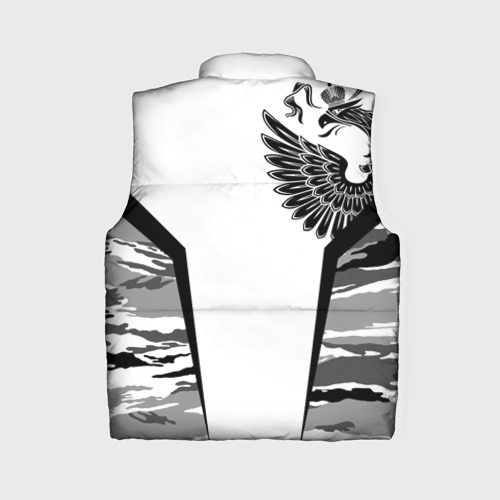 Женский жилет утепленный 3D Камуфляж Россия, цвет черный - фото 2