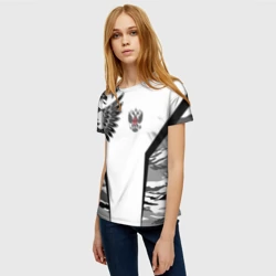 Женская футболка 3D Камуфляж Россия - фото 2