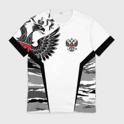 Мужская футболка 3D Камуфляж Россия