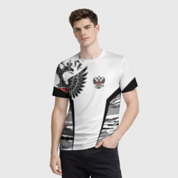 Мужская футболка 3D Камуфляж Россия - фото 2