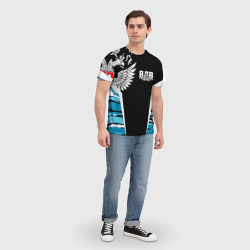 Мужская футболка 3D Камуфляж ВДВ, цвет 3D печать - фото 5