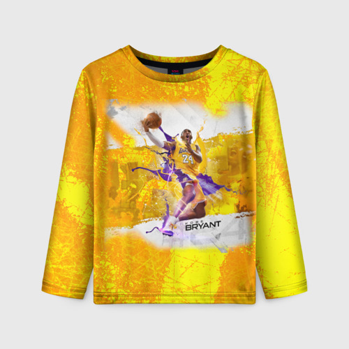 Детский лонгслив 3D Kobe Bryant jump, цвет 3D печать