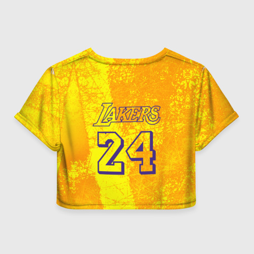 Женская футболка Crop-top 3D Kobe Bryant jump, цвет 3D печать - фото 2