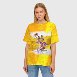 Женская футболка oversize 3D Kobe Bryant jump - фото 2