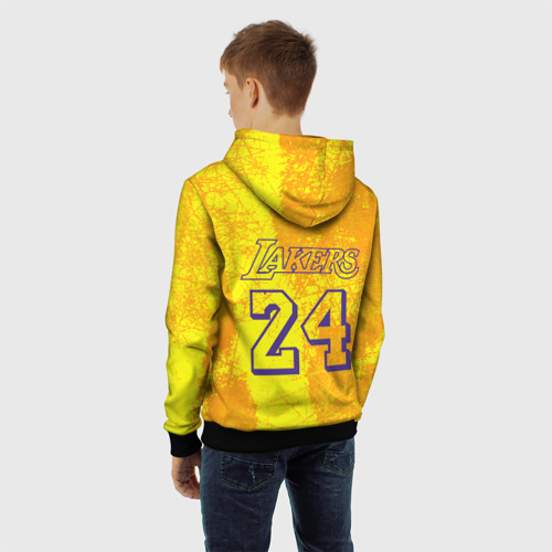 Детская толстовка 3D Kobe Bryant jump, цвет черный - фото 7