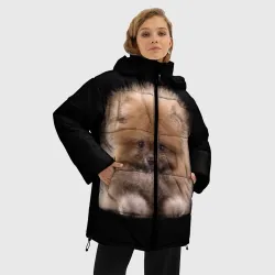 Женская зимняя куртка Oversize Рыжий Шпиц - фото 2
