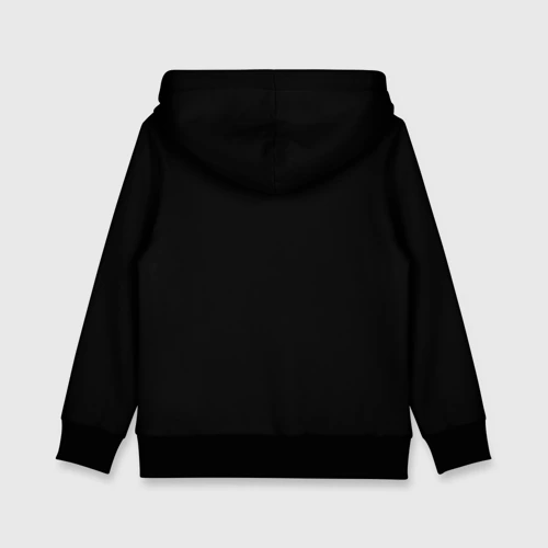 Детская толстовка 3D с принтом Рыжий Шпиц, вид сзади #1