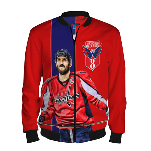 Мужской бомбер 3D Ovechkin Capitals, цвет черный