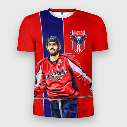 Мужская футболка 3D Slim Ovechkin Capitals, цвет 3D печать