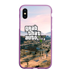 Чехол для iPhone XS Max матовый Grand Theft Auto 5