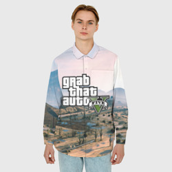 Мужская рубашка oversize 3D Grand Theft Auto 5 - фото 2