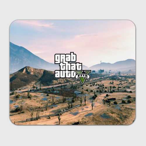 Прямоугольный коврик для мышки Grand Theft Auto 5