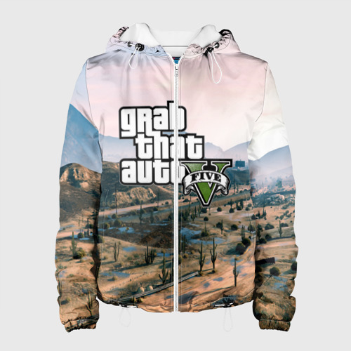 Женская куртка 3D Grand Theft Auto 5, цвет белый