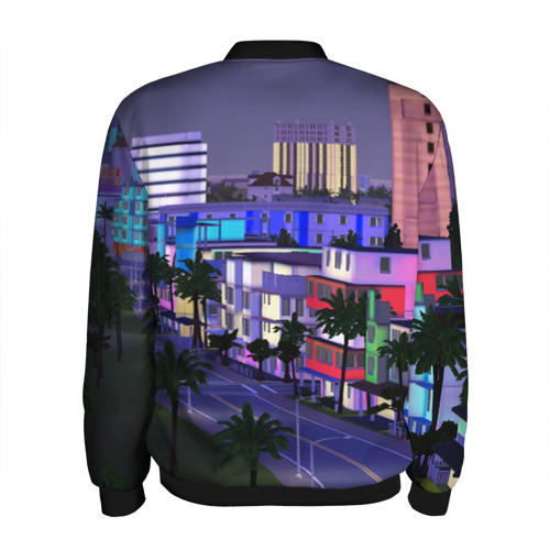 Мужской бомбер 3D Grand Theft Auto Vice City, цвет черный - фото 2