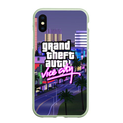 Чехол для iPhone XS Max матовый Grand Theft Auto Vice City