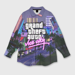 Мужская рубашка oversize 3D Grand Theft Auto Vice City