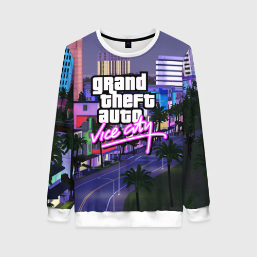 Женский свитшот 3D Grand Theft Auto Vice City, цвет 3D печать