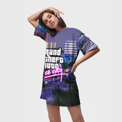 Платье-футболка 3D Grand Theft Auto Vice City - фото 2