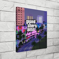 Холст квадратный Grand Theft Auto Vice City - фото 2