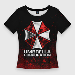 Женская футболка 3D Slim Umbrella Corp