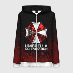 Женская толстовка 3D на молнии Umbrella Corp