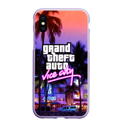 Чехол для iPhone XS Max матовый Grand Theft Auto Vice City