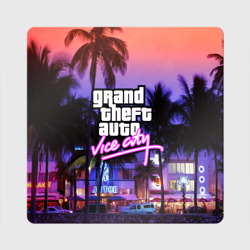 Магнит виниловый Квадрат Grand Theft Auto Vice City
