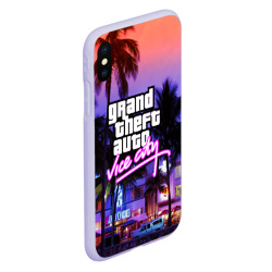 Чехол для iPhone XS Max матовый Grand Theft Auto Vice City - фото 2