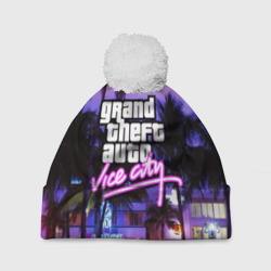 Шапка 3D c помпоном Grand Theft Auto Vice City
