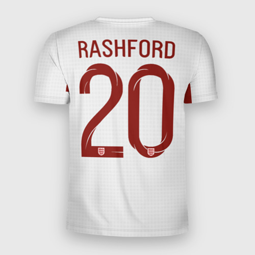 Мужская футболка 3D Slim Rashford home EURO 2020, цвет 3D печать - фото 2