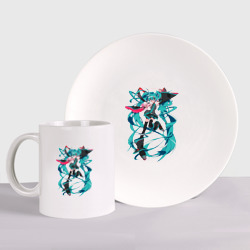 Набор: тарелка + кружка Hatsune Miku Expo