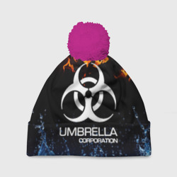 Шапка 3D c помпоном Umbrella corporation