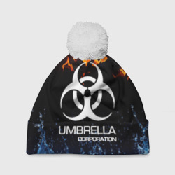 Шапка 3D c помпоном Umbrella corporation