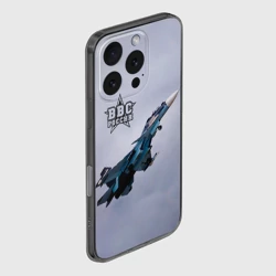 Чехол для iPhone 16 Pro силиконовый с защитой камеры ВВС России - фото 2