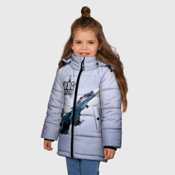 Зимняя куртка для девочек 3D ВВС России - фото 2