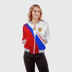 Женский бомбер 3D Россия - фото 2