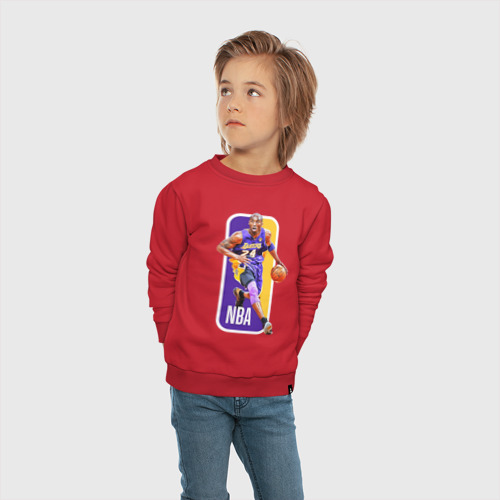 Детский свитшот хлопок NBA Kobe Bryant, цвет красный - фото 5