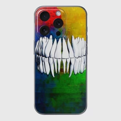 Чехол для iPhone 15 Pro Max силиконовый с защитой камеры Dentist